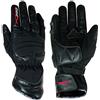 A-Pro Textil guanti in pelle per motocicletta e scooter, impermeabili, con imbottitura spessa, colore nero, taglia L