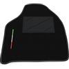 Somer Car Tappetino Auto SOLO LATO GUIDA 1pz compatibile con Lancia Phedra 6-7 posti 2002-2010 | 1 tappeto su misura in moquette, bandiera Italia