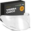 Everalo Visiera Compatibile con HJC C10 - C71 - HJ34P (Trasparente)