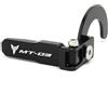 wweiwei Estensore di corna in lega di alluminio Per MT03 MT-03 MT-07 MT-09 Moto Interruttore In Alluminio Pulsante Di Copertura Corno Borsette Estensione Staffa Accessori (BLACK)