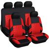 SNXLW 5 Posti Universale Coprisedili per Auto Kit per Opel Vauxhall Mokka B A/Mokka-e B A 2013-2024 2025 Coprisedili Anteriori e Posteriori Set Completo di coprisedili,Red