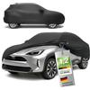 WALSER Premium Telo Copriauto da Interno Stretch Plus - Elasticizzato e Antipolvere, Morbido per Uso Interno, Copertura Protettiva per SUV/Van, Misura 7, Nero