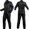 A-PRO Tuta Impermeabile Moto Completo Scooter Antiacqua Anti Pioggia Cerata Blu M
