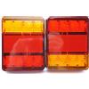 KINGOZOYI Fanali Posteriori per Rimorchio LED 12V con Freno e Indicatori di Direzione per Camion Lampada del Freni Impermeabile Universali per Auto Camion Furgone Caravan Rimorchi