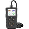 OUTFYT Strumento diagnostico OBD2 for auto V619, lettore di codici di informazioni sul veicolo, scanner multilingue, tester a batteria, di controllo del motore,Diagnostica completa(Noir)