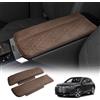 LUWU Compatibile con BMW iX i20 EV 2022 2023 2024 2025 Copertura per Bracciolo Centrale per Auto iX 2022 Consolle Centrale Braccioli Box Cover iX Accessori (Marrone)
