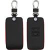 kwmobile Custodia Compatibile con Renault con 4 tasti Smart Key (solo Keyless Go) - Cover Chiavi Auto Protezione Copri Telecomando - Copri Chiave Copertura nero matt / rosso