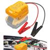 QUPERR Dispositivo di avviamento per auto, compatibile con batteria Dewalt da 18 V, dispositivo di avviamento portatile e adattatore power bank, batteria da 12 V, ideale per assistenza stradale, campeggio e