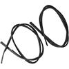 GXIEZNUOF Per Toyota Per Yaris Hatchback 2007-2011 2 Pezzi Sinistro/Destro Auto Tetto Gocciolatoio Gomma Laterale Finitura Striscia Nero 7555152130