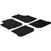 Gledring Tappetini in Gomma Compatibile con Volkswagen Golf IV 5-Porte/Bora/Beetle & Seat Leon/Toledo 1M & Skoda Octavia I (Profilo T 4-Parti + Clip di Montaggio)