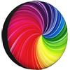BAFAFA Arcobaleno Spirale Stampato Copertura Ruota di Scorta Copertura Della Ruota di Scorta Protezioni Impermeabile Universale Ruota di Scorta Coperture Per Rimorchio Camper SUV 17 pollici