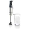 Lacor - 61678 - Frullatore Premium PressSystem 1000 W regolatore di velocità con chiusura a scatto, indicatore LED, bicchiere 800 ml, Dimensioni 5,5 x 6,5 x 41 cm, grigio e nero brillante
