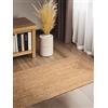 Hanse Home Sharmila - Tappeto in iuta naturale, 100% iuta, tessuto a mano, robusto e facile da pulire, moderno, in fibra naturale, stile boho, colore marrone naturale, 80 x 200 cm