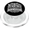Norwegian Viking Heritage Co. Men Dad Ki Il mio gruppo sanguigno è Norwegian Viking Warrior Norge Norway PopSockets PopGrip per MagSafe