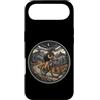 female cyclist night ride mountain trail Custodia per iPhone Air Mountain Bike Donna Notte Luna Montagne Giro