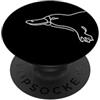 Simple Australian Wildlife Animal Lover Minimalista ornitorinco Line Art Cute Animal PopSockets PopGrip Adesivo