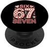 Maglietta Meme Divertente 67 Sei Sette 6 67 Sei Sette 6-7 Dolce Brainrot Italiano Meme Per Bambini PopSockets PopGrip Adesivo