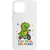 Tiny Trike Big Roar Dinosaur Boys Girls Custodia per iPhone 14 Tiny Trike Big Roar Dinosaur Cute Dino Equitazione Triciclo Bambini