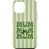 Animal Print Cute And Fun Custodia per iPhone 12 Pro Max Matcha verde carino fiocco mamma