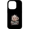 Cute Coffee Moo Cha Latte Custodia per iPhone 14 Pro Moo Cha Latte Morbido Ma Emotivamente instabile