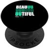 Matching Light Teal Aqua Color Graphic T Colore verde acqua chiaro Beautiful You Teal Aqua Graphic PopSockets PopGrip Adesivo