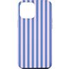 Elegant Geometric Vertical Lines Pattern Custodia per iPhone 12 Pro Max Linee Verticali Estetiche A Strisce Blu Rosa Chiaro Carino
