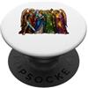 Holy Art Quattro Arcangeli Medievale Cattedrale gotica Mosaico Art Icons PopSockets PopGrip Adesivo
