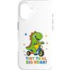 Tiny Trike Big Roar Dinosaur Boys Girls Custodia per iPhone 16 Tiny Trike Big Roar Dinosaur Cute Dino Equitazione Triciclo Bambini