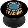 Teacher Thank You Class Term End Summer Divertente insegnante Apprezzamento Scuola Insegnamento Modulo Classe PopSockets PopGrip Adesivo
