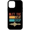 Retro Music Design Custodia per iPhone 12 mini Let The Beat Drop Retro DJ Music Wave Vintage