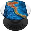 Mediterranean Painting Atelier Corfù Grecia Isola moderna Arte Blu Mediterraneo Pittura PopSockets PopGrip Adesivo