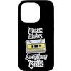 Retro Music Design Custodia per iPhone 14 Pro La musica rende tutto migliore Cassetta retrò