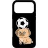 soccer animal ball fan football sport ho Custodia per iPhone 17 Pro Max Cane carlino con calcio