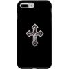 LUKE GALLERY Custodia per iPhone 7 Plus/8 Plus The Tribal Rosario Silver Cross