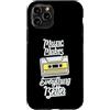 Retro Music Design Custodia per iPhone 11 Pro La musica rende tutto migliore Cassetta retrò