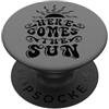 Camicie e regali estivi InGENIUS Retro Summer Beach Vacation Arriva l'amante del sole PopSockets PopGrip Adesivo