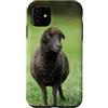 Cadeau Personnalisé beau Coeur D'Amour D Custodia per iPhone 11 Pecora nero carino prato natura country