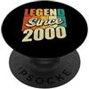 Born in 2000 Shirts Legend Since 2000 Anno di nascita Compleanno Bday Party PopSockets PopGrip Adesivo