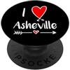 Asheville North Carolina Blue Ridge Moun Amo Asheville, Montagne Blue Ridge della Carolina del Nord PopSockets PopGrip Adesivo