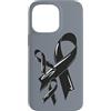 Skin Cancer Awareness Cancer Ribbons Custodia per iPhone 14 Pro Max Pelle Cancro Consapevolezza Nastro Nero Combattente Chemo Melanom
