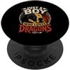 Dragon Enthusiast Designs for Boys Solo un ragazzo che ama i bambini amanti dei draghi PopSockets PopGrip Adesivo