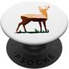 Fun Designs Regalo di fauna selvatica di caccia all'aperto del paesaggio dei cervi PopSockets PopGrip Adesivo