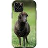 Cadeau Personnalisé beau Coeur D'Amour D Custodia per iPhone 11 Pro Pecora nero carino prato natura country