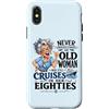Funny Cruise Grandma In Her Eighties Tra Custodia per iPhone X/XS Mai sottovalutare la vecchia che naviga nei suoi ottant'anni