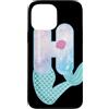 Cute Mermaid Alphabet Letters Apparel Co Custodia per iPhone 13 Pro Max Sirena lettera H acquerello alfabeto design