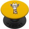 Hipster Wildlife Zoo Animal & Safari Smart Giraffe Indossare Occhiali Retrò Safari Animale PopSockets PopGrip Adesivo