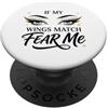 Sarcastic Makeup Artist Diva Attitude MU Truccatore Ali Fear Me Cosmetologo Salone di bellezza PopSockets PopGrip Adesivo