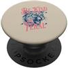 Sarcastic Be Kind Feral Animal Wildlife Divertente Cougar Essere Tipo Di Feral Vintage Sarcastico Selvaggio Umore PopSockets PopGrip Adesivo