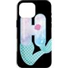 Cute Mermaid Alphabet Letters Apparel Co Custodia per iPhone 16 Pro Max Sirena lettera H acquerello alfabeto design
