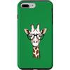 Hipster Wildlife Zoo Animal & Safari Custodia per iPhone 7 Plus/8 Plus Smart Giraffe Indossare Occhiali Retrò Safari Animale